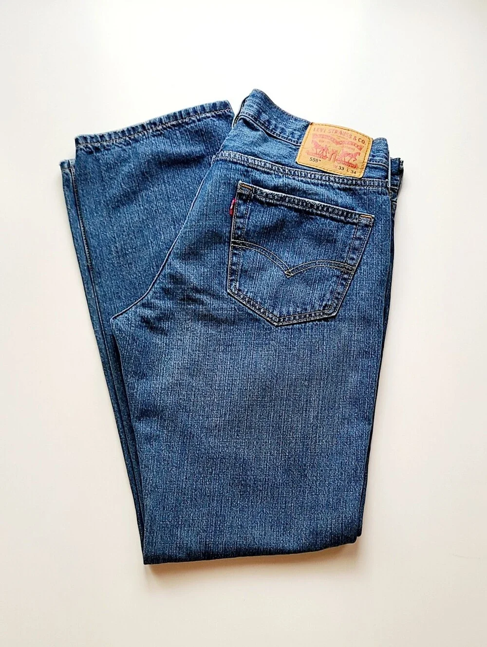 Levis 559 Mens Relaxed Straight Fit Jeans 33x34